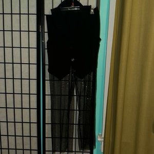 Vest & See through Pants
